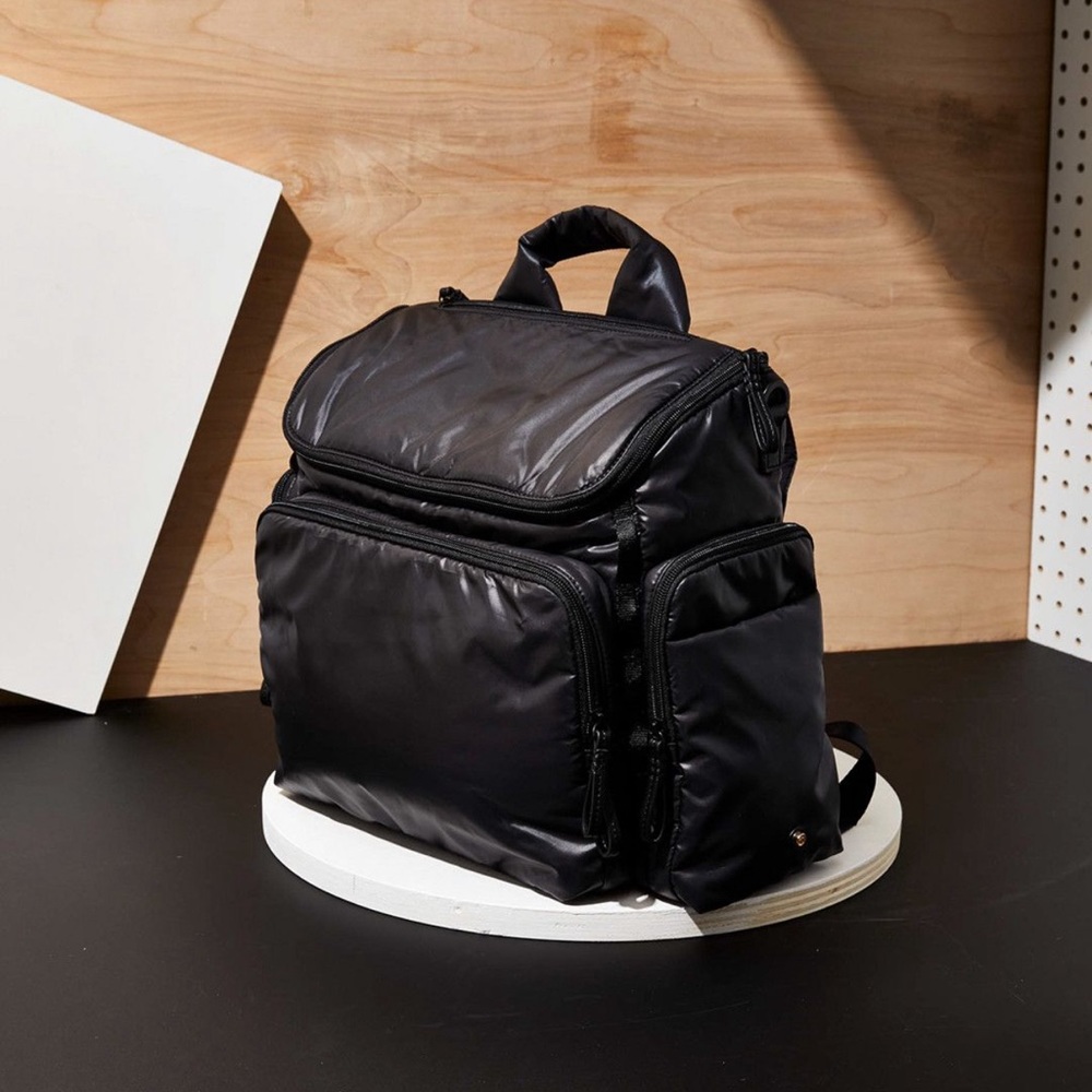 Caraa Nylon Black Diaper Bag